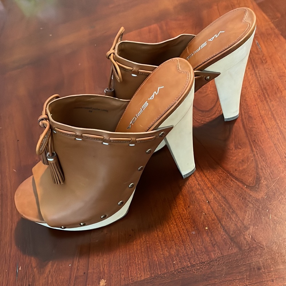 Via Spiga ALLSTON Leather Heels Size 8 - Picture 4 of 9